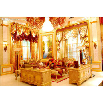 2014 latest design Fire retardant hotel lobby curtain